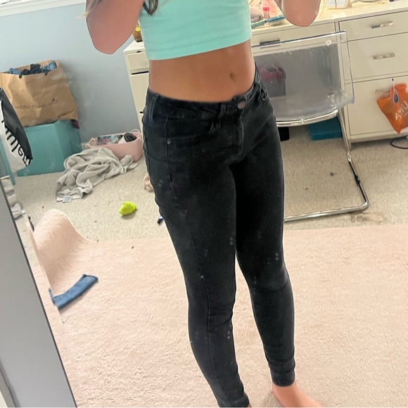 low rise black skinny jeans old navy size 2 - Picture 5 of 5